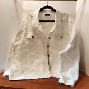 White Denim Jean Jacket 3X